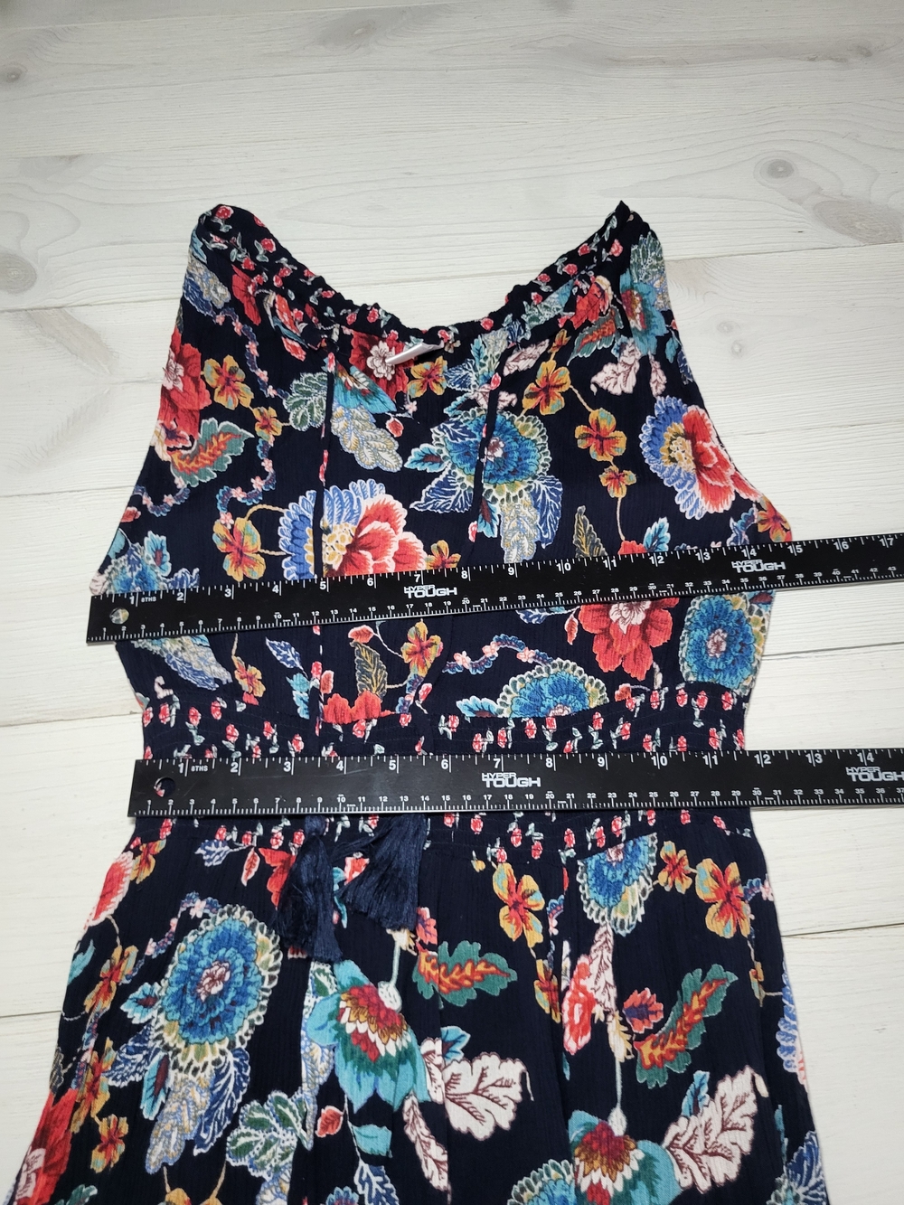 Bila Maxi Dress Smock Floral Asymetrical Handkerchief Hem Flowy BOHO. - Picture 6 of 7
